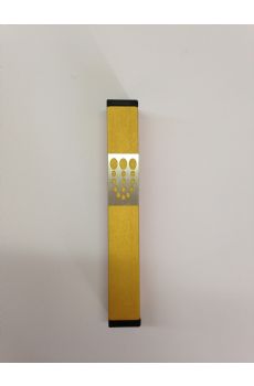 Metal Sarı Renkli Mezuza 8 cm Gabrieli