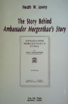 The Story Behind Ambassador Morgenthau